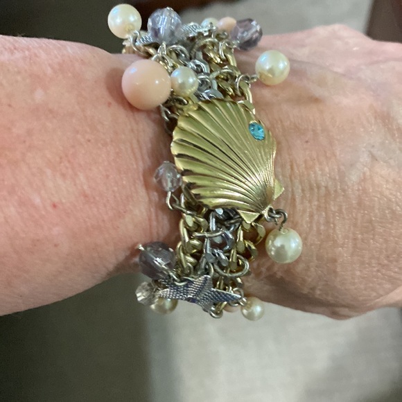 Sea Shell Starfish vintage bracelet - Picture 3 of 3